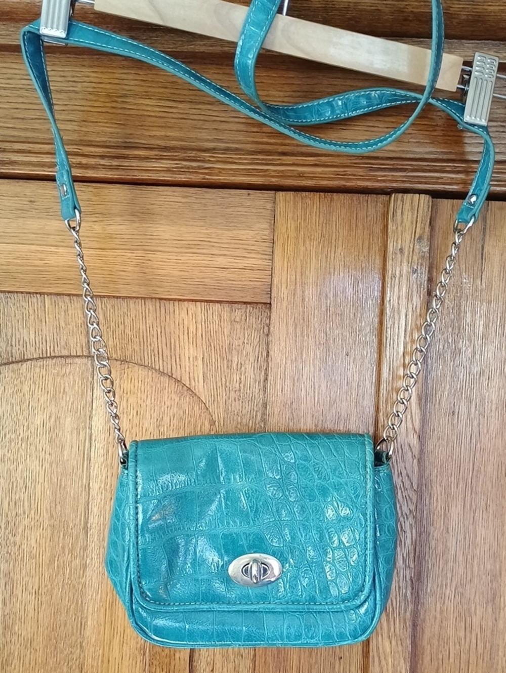 Target Faux Leather Turquoise Small Crossbody Bag
